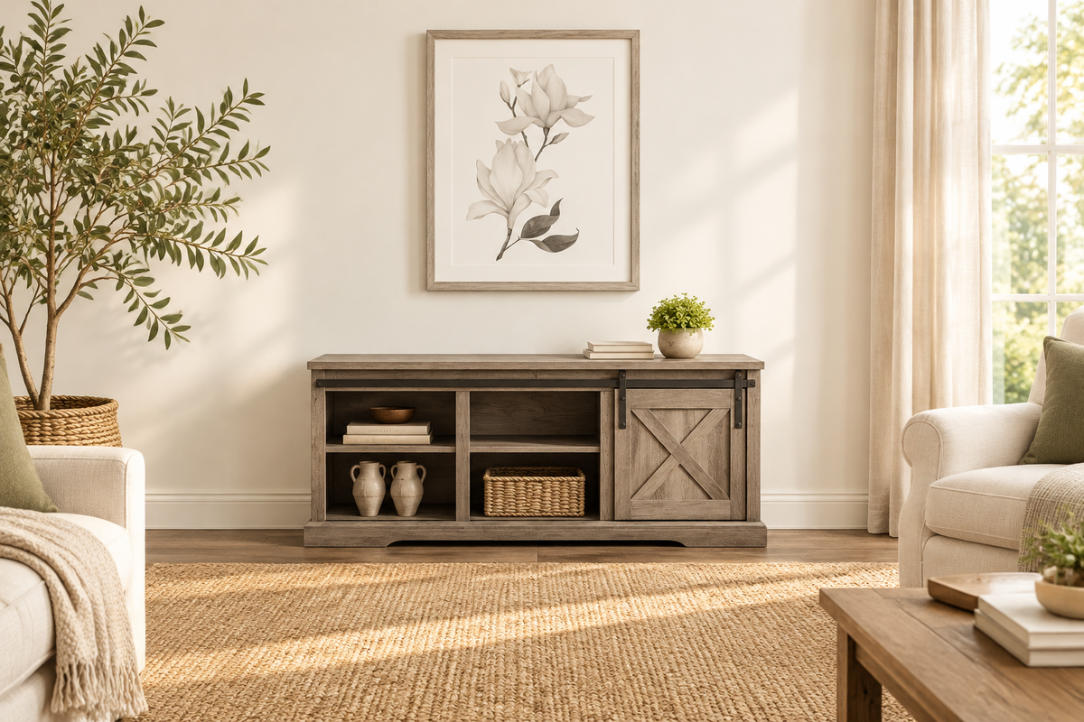 Farmhouse TV Console Banner
