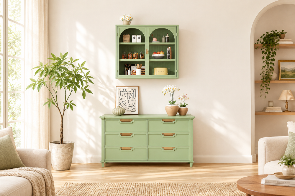 Sage Green Cabinet Banner